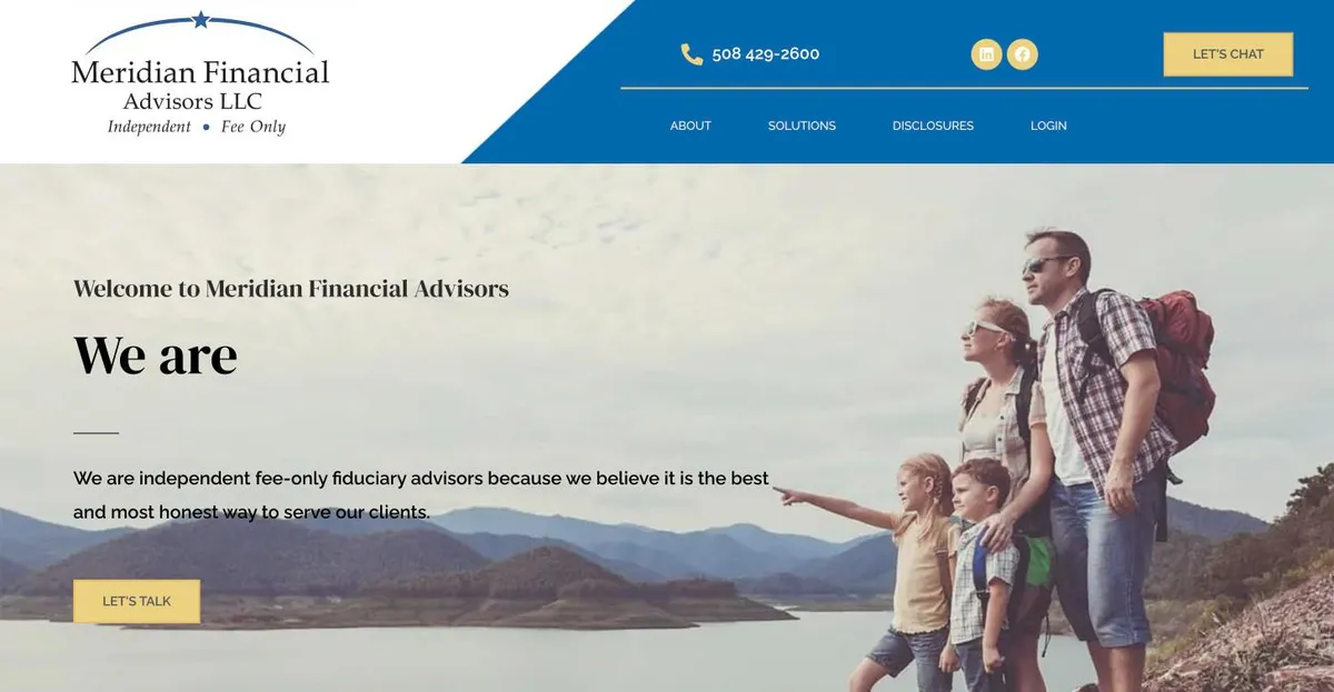 Meridian Financial Advisors website design