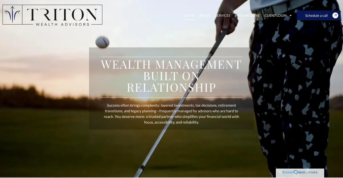Triton Wealth Advisors website design